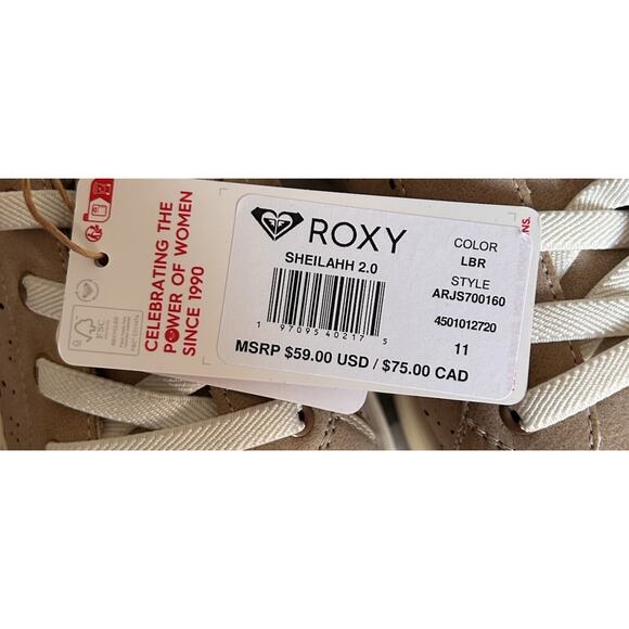 NEW ROXY Surfstride Sheliahh 2.0 Women's 11 Cushy Memory Foam Sneakers - Picture 11 of 12